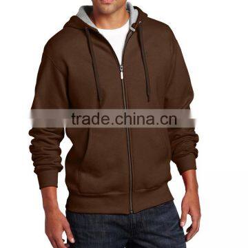 Men's Clothing Wholesale Custom Design Men Blank Fleece Zip Up Gym Hoodie photo-4