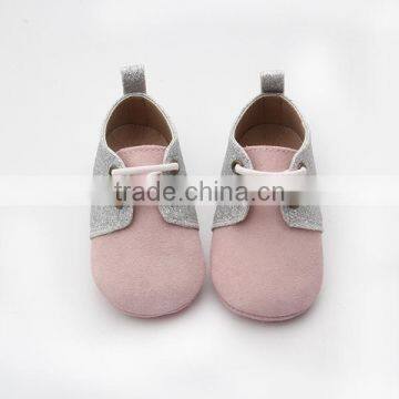 Wholesale leather shoes suede leather oxford baby shoes