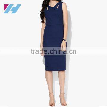 Summer Fashion Apparel Wholesale Elegant Work Business Casual Party Bodycon Pencil Dress