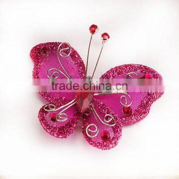 Wholesale Cheap Decorative Refrigerator Magnet Mesh Butterfly Accessories photo-5