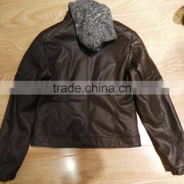 Lady pu Leather Jacket/motorcycle Blazer #PL8933 photo-2