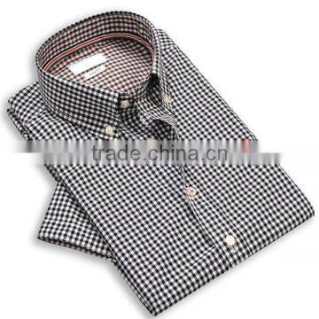 Top 5 Brand t Shirt for Men Plaid Fabric Men T-shirts Embroidery Designs photo-3