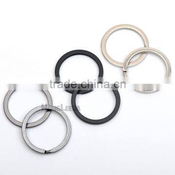 1inch 25mm Metal Flat Iron Round Split KeyRing Key Holder,Metal Keychain Accessories Nickle,black,matt Enamel RING-001 photo-2