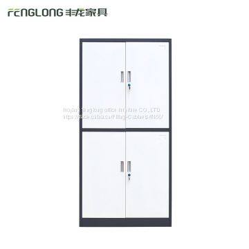 Fenglong 2 door full height steel filing cabinet /swing door steel cupboard