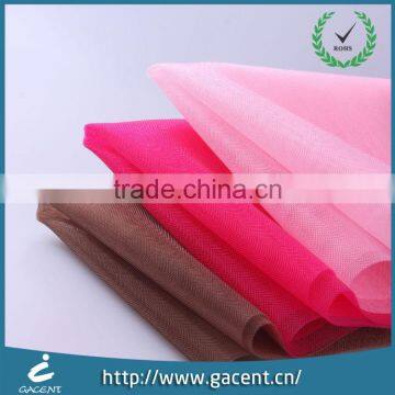 Elegant Transparent Pure Nylon Mesh Lining Fabric for Bridal Dress photo-4
