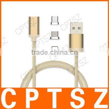 Two In One Mobile Phone Woven Magnetic Suction Data Iine Android Charging Data Cable photo-2