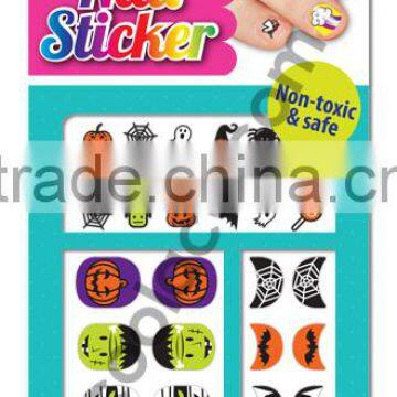 Color Halloween 3D Nail sticker for kid gel nail sticker nail decal