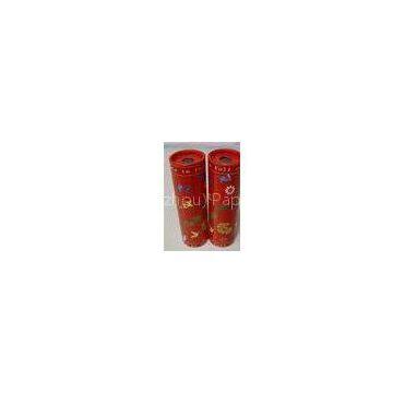 Double-tube Mini Red Rigid Cardboard / Paper Kaleidoscope for Promotion Advertisement