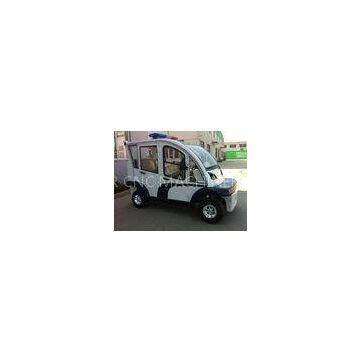 Anti Rusting Pure Electric Vehicle , Electric Patrol Car For 4 Person