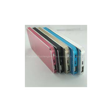 New Silver Slim Power Bank 4000mah Portable Charger Mobile Phone Backup Powers External Battery Charger For iphone 5