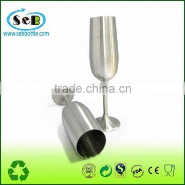 Stainless Steel 18/8 recyclabe champagne goblet cup