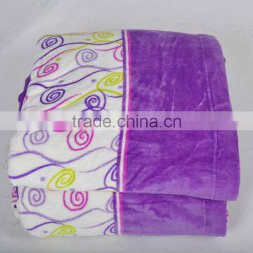 QUEEN SIZE printed flannel fleece bedding sheet set for china manufacturer