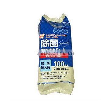 Japan Wet Wipes Antibacterial 100sheets Refill Pack wholesale