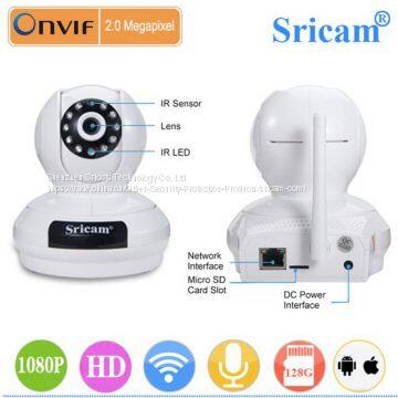 Sricam SP019 Full HD2.0MP Two Way Audio IP Camera Pan/Tilt Indoor Security Camera (White) photo-5