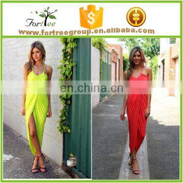 Cheap sale solid color sexy beachwear summer woman beach dress for beach party