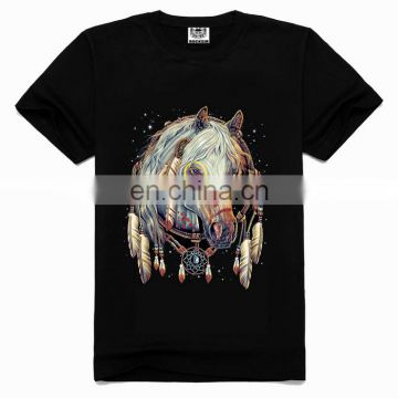 2016 new model men's t-shirt,3d horse t-shirt,horse t-shirt