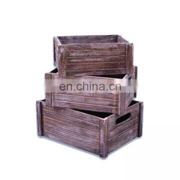 Custom Design Large Various Colour Fancy Square Shape Fumigated Wooden Crate photo-2