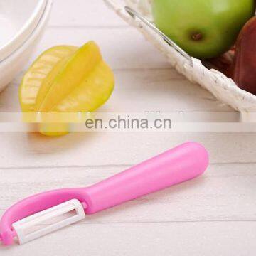 High quality plastic handle safe ceramics fruit peel cutter for promotion activity