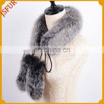 Manufacturer Supply Cute Genuine Fox Fur Wholesale Fashion Scarf