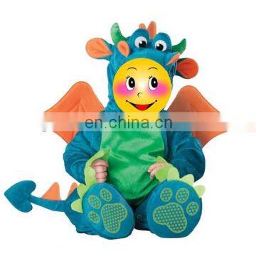 2015 new design for 6-18month baby plush dragon cloth Costume party dress