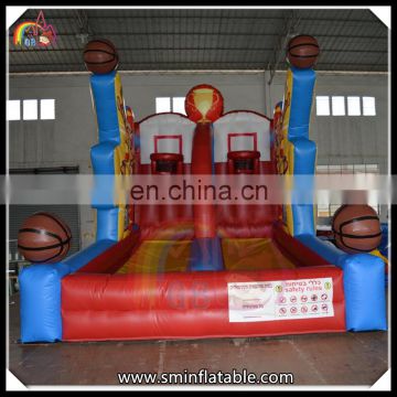 Inflatable sport game, inflatable basketball rims shooting game for sale