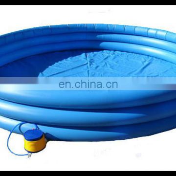 Outdoor Kiddie Pool Inflatable Blue Round Swimming Pool