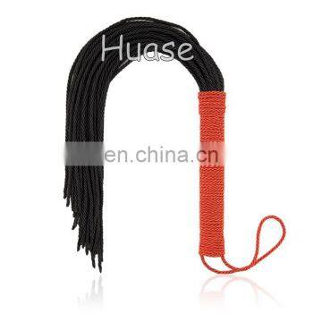 Sexy Nylon Rope Flogger Sex Rope Whip Sexy Black & Red Flogger