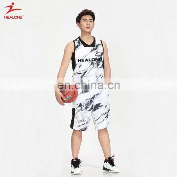 Healong Custom Basketball Uniform Hot Sale Sublimated Basketball Jersey National Teams