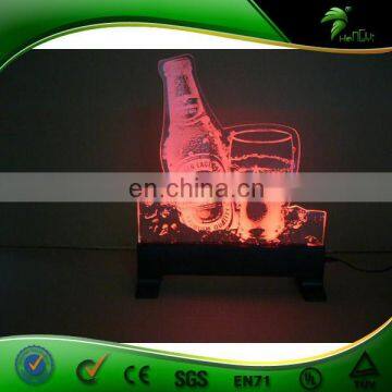 Attractive Advertising LED Acrylic Light Stand/Crystal light Stand