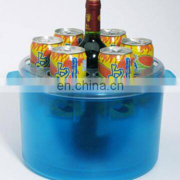 Custom plastic material vodka ice buckets for party