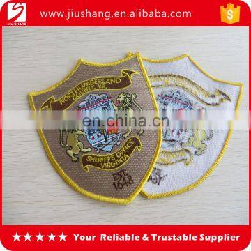 Custom emboridery woven patch for garment