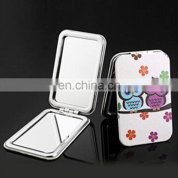 Fashion lady cartoon print mini hand mirror