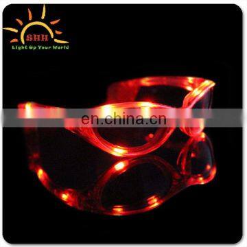 LED flashing sunglasses for use at party or intense daylight,fashion design,logo can be printed,Shenzhen manufacturer