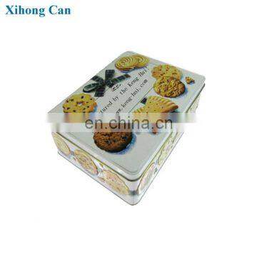 Good Quality Wholesale China Rectangular Metal Airtight Biscuit Tin