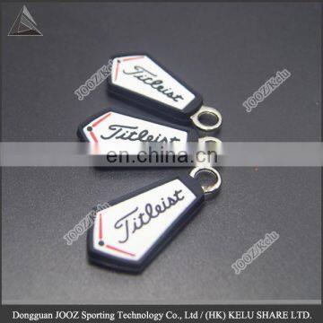 custom high-end brand premium bag or garment zipper accessory rubber silicone zipper sliders