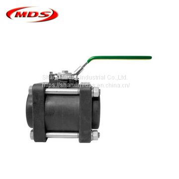 carbon steel 3PC forged ball valve dn100