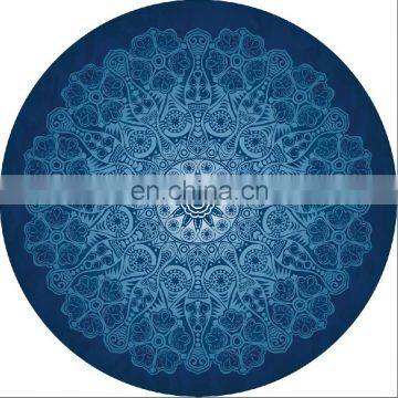 Good Quality Digital Printing Round Suede Natural Rubber Yoga Mat photo-5