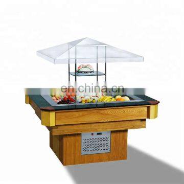 Buffet Salad Bar Station With LED Colorful Magic Lamp For Hotel/Restaurant