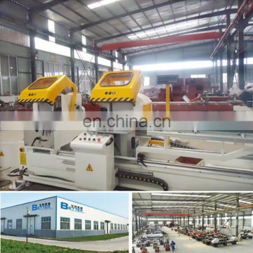 Double angular sawing aluminium section cutting machine