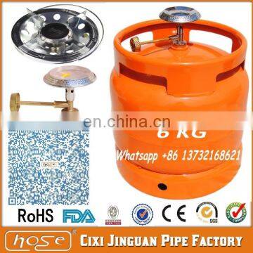 Hot Stainless Steel 14.4L 6KG Gas Cylinder, Empty Gas Cylinder, Cooking Gas Cylinders With LPG Camping Gas Burner Head Stove photo-3