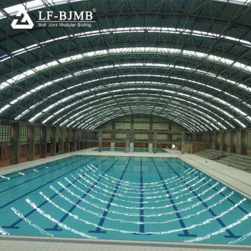 New Design Space Frame Structure Roofing Building Galvanized Steel Swimming Pool Roof Cover photo-5