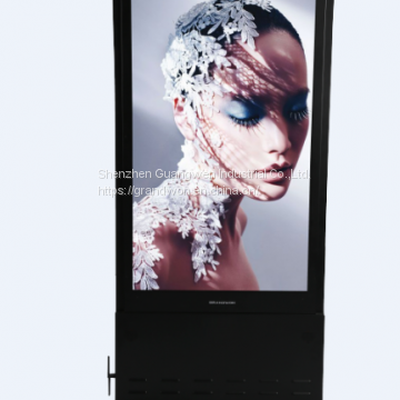 43 inch Floor standing video advertising player lcd touch screen