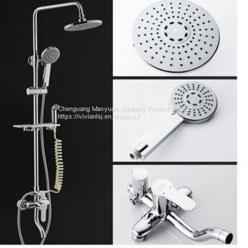 Chrome shower nozzle 304stainlee steel shower water mixer