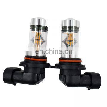 100W H10 9140 9145 9055 LED C-REE 3000K Orange Fog Lights Driving Bulbs w#2