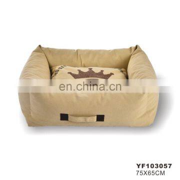 Fuzzy Soft Warm Cozy Canvas Dog Bed
