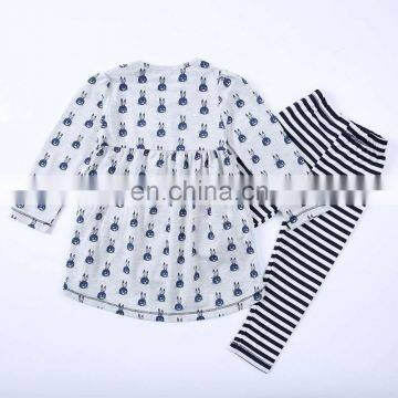 American Children Set Match Ruffle Pants High Quality Cotton Clothes Western Teen Girl Boutique Outfit photo-2