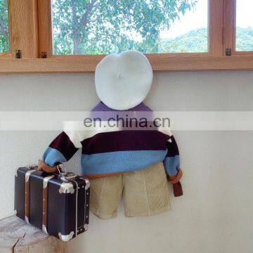 2020 Childrens Girls Boys Fashion Stripe Sweater photo-4