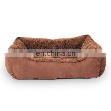 Wholesale dog beds Velvet Suede Pet Bed Super Soft Waterproof Bottom Dog Bed