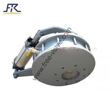 Pneumatic Ceramic Rotating Twin Disc Gate Valve photo-2