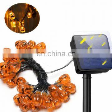 Halloween Decoration Home Yard Bar Decor Solar Pumpkin String Lights 5m Long 20leds photo-4